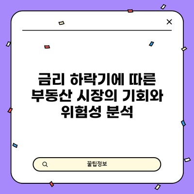금리 하락기에 따른 부동산 시장의 기회와 위험성 분석
