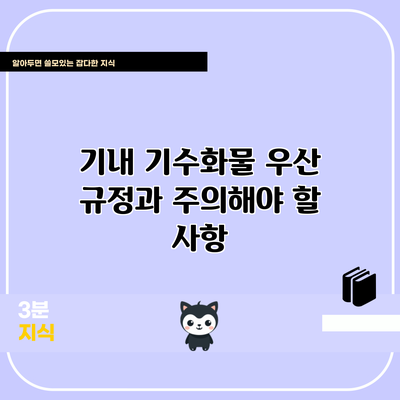 기내 기수화물 우산 규정과 주의해야 할 사항