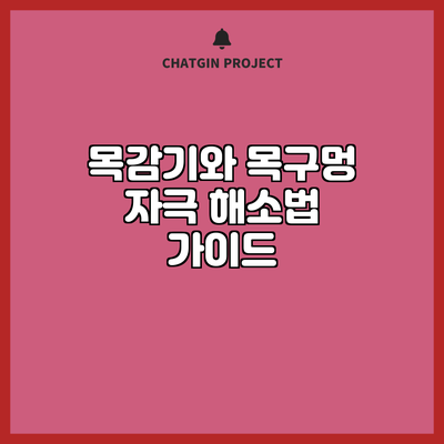 목감기와 목구멍 자극 해소법 가이드