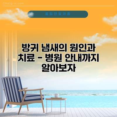 방귀 냄새의 원인과 치료 - 병원 안내까지 알아보자