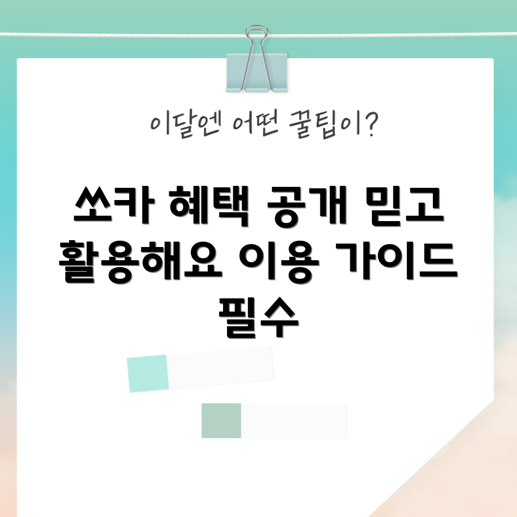 믿을 수 없는 쏘카 초대인 혜택 활용 가이드!