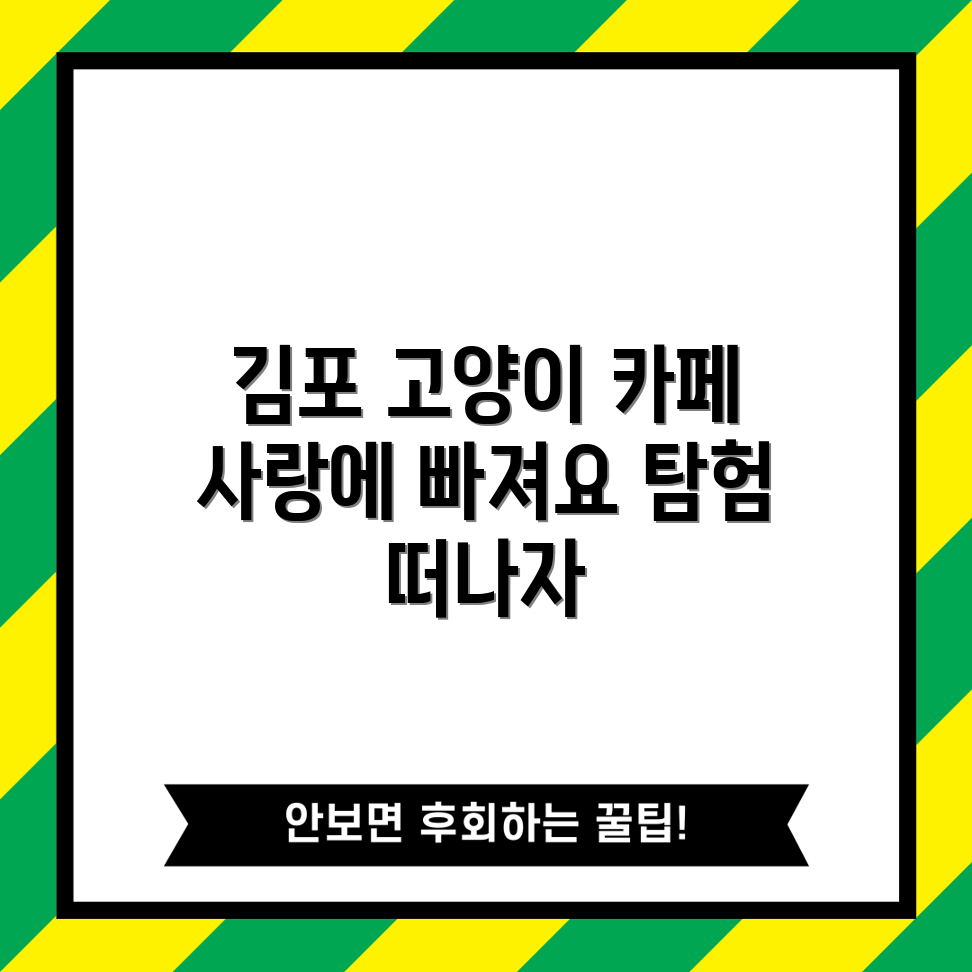 김포 고영주택 카페 탐험 가이드: 고양이 사랑의 성지