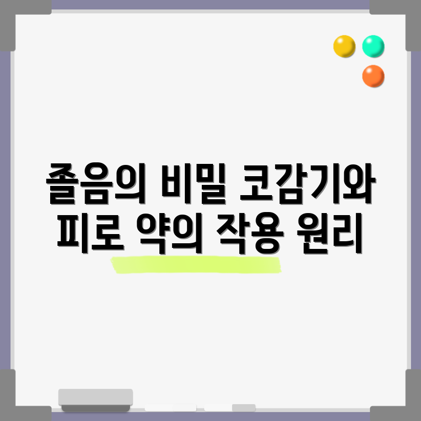 코감기 약으로 졸음이 오는 이유는?