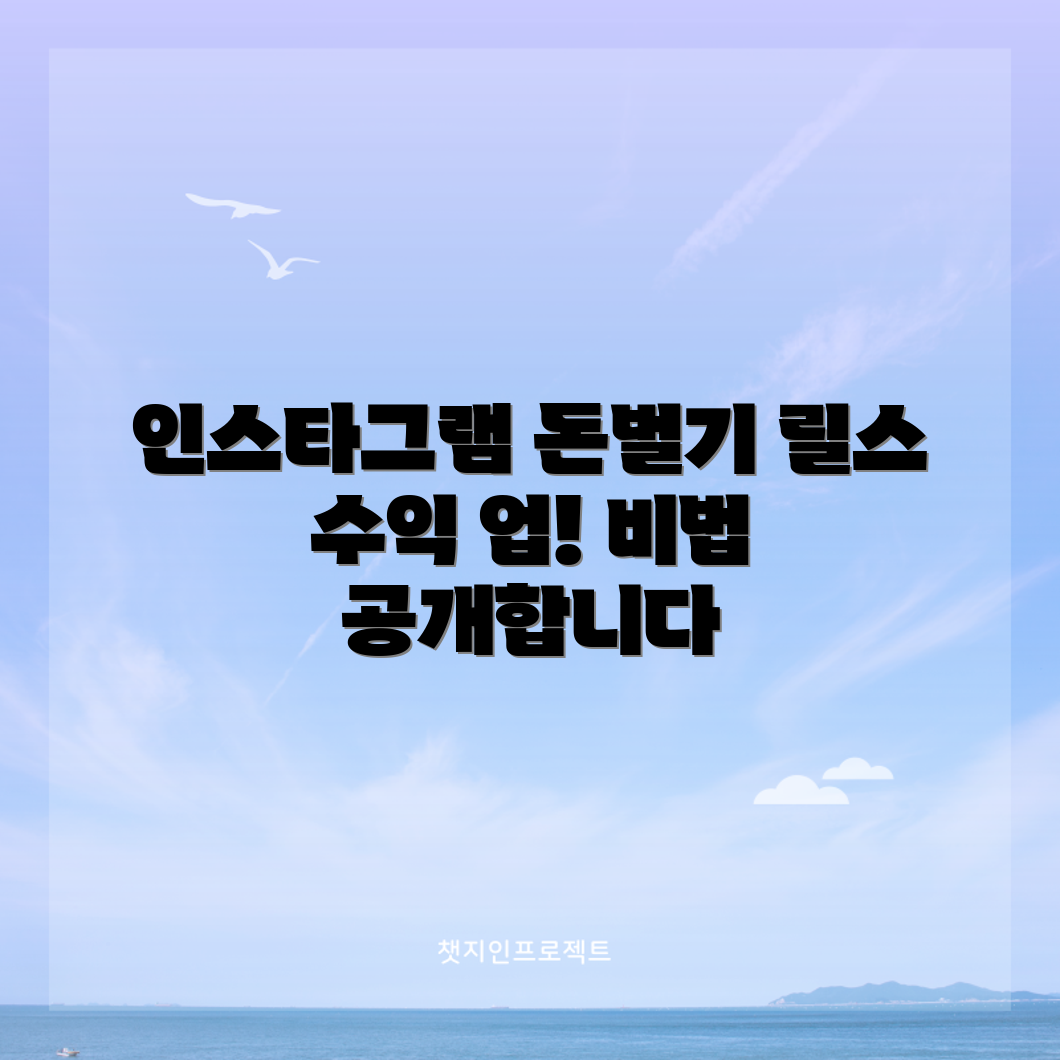 믿을 수 없는 인스타그램 릴스 수익화 가이드!