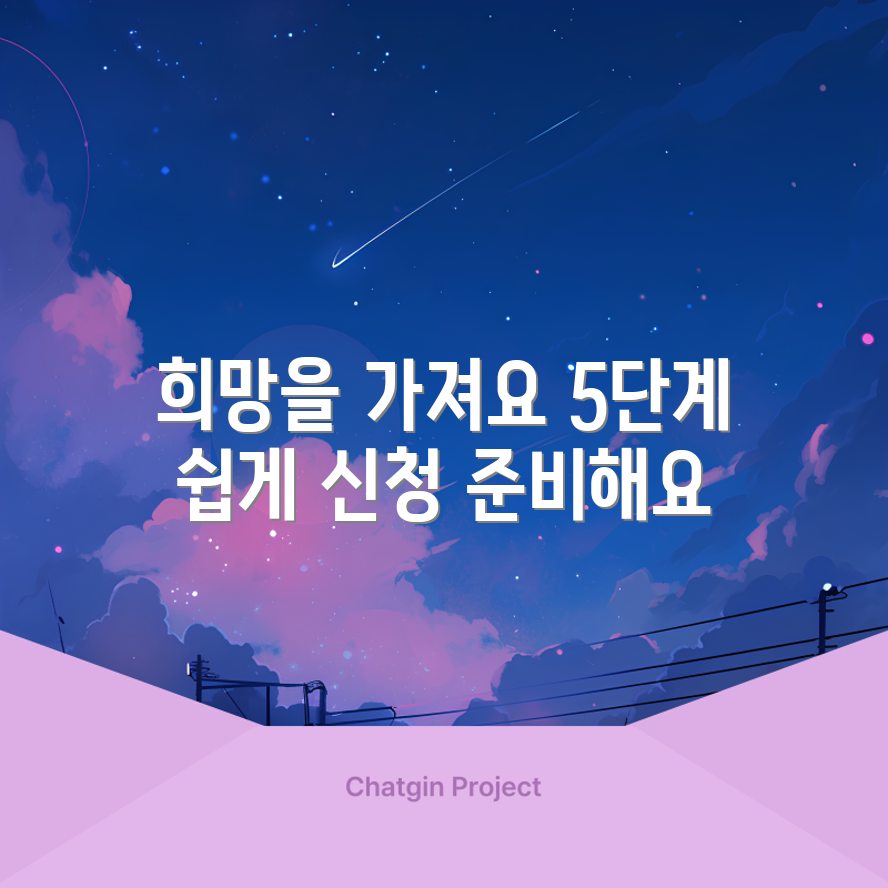 희망회복자금 신청 5단계 가이드