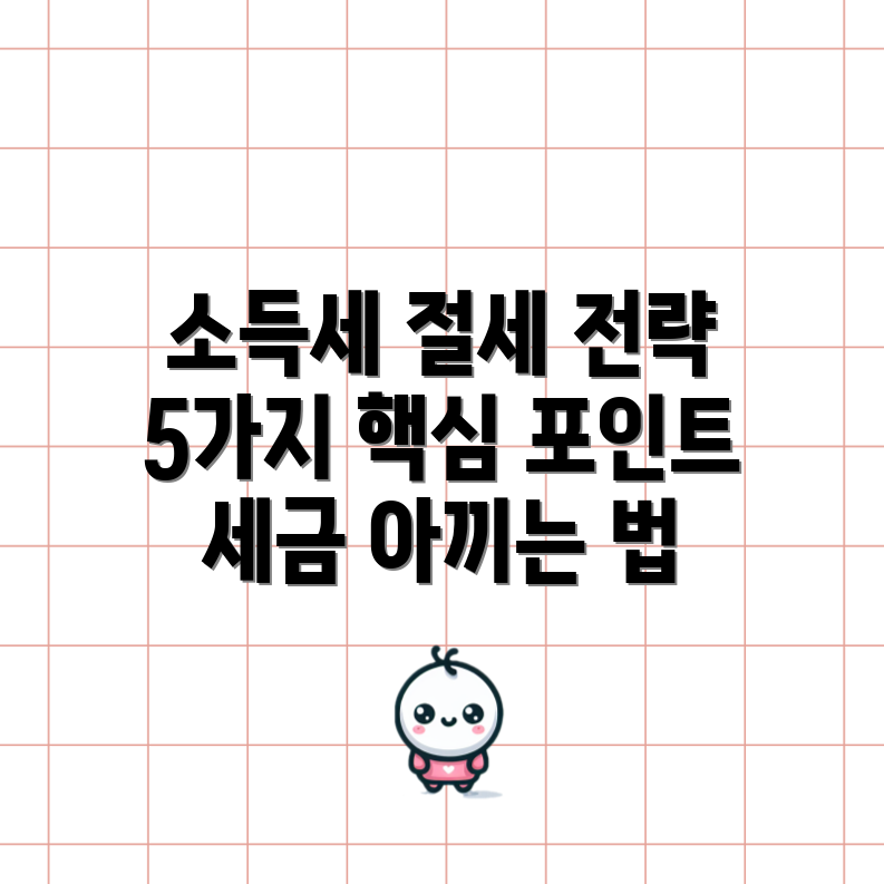 소득세 세율 구간별 절세 전략 5가지
