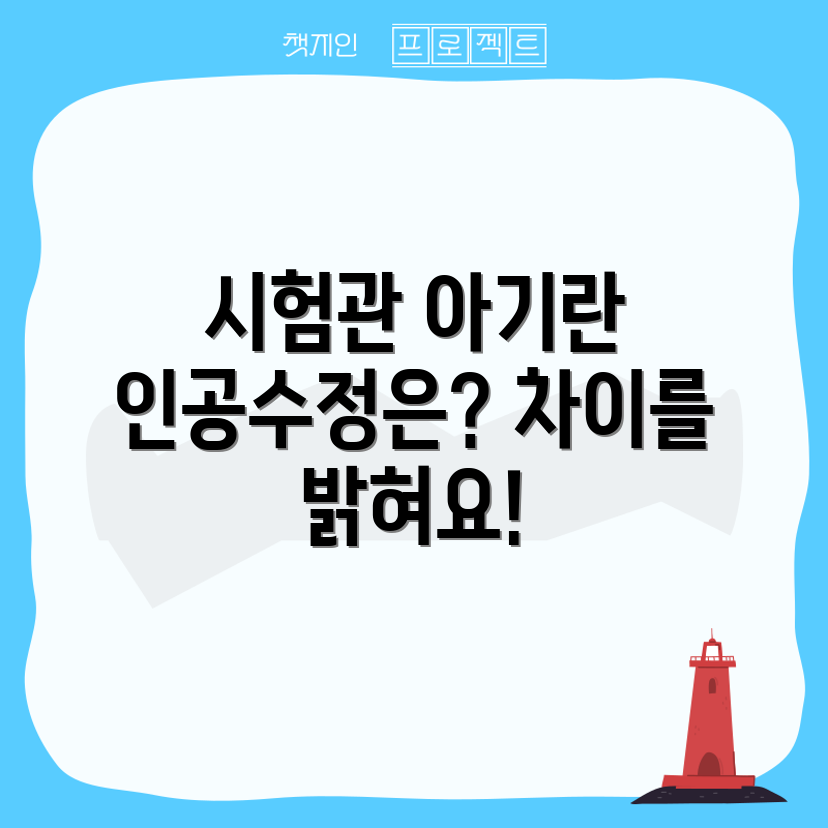 시험관 아기와 인공수정, 차이는 무엇일까요?