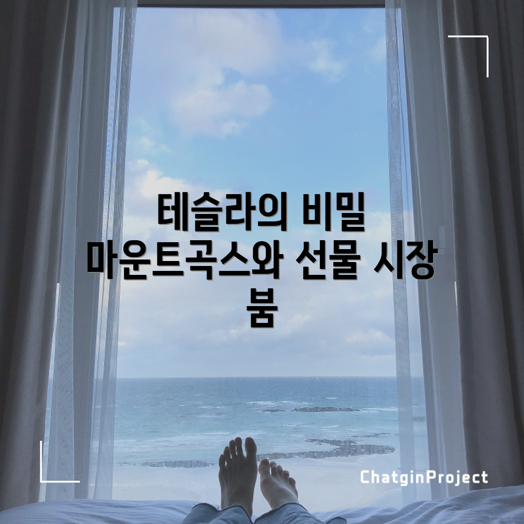 누구나 쉽게 이해하는 테슬라와 마운트곡스가 만드는 선물 시장 상승