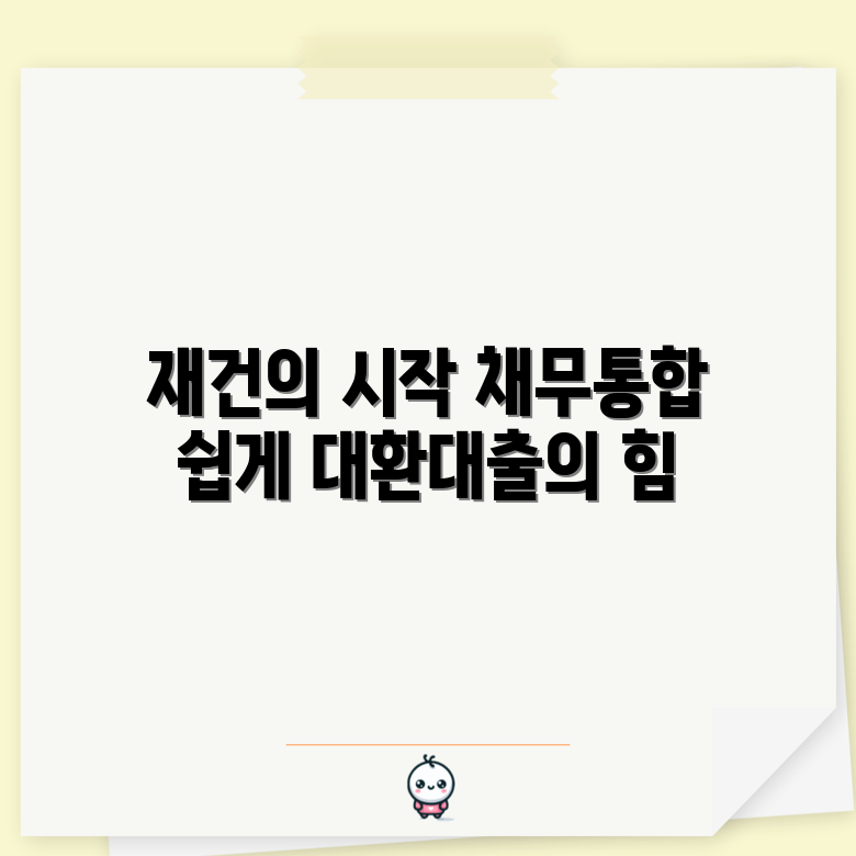 자영업자 재건, 누구나 쉽게 하는 채무통합 대환대출
