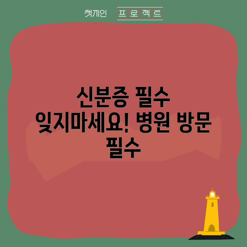 병원 방문 시 신분증은 꼭 지참하세요!