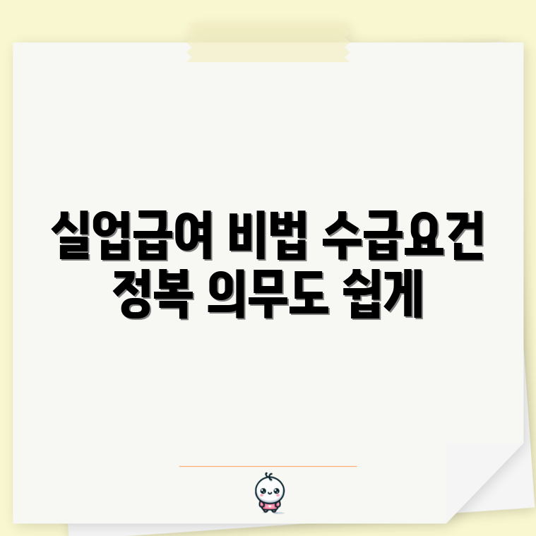 충격적인 실업급여 신청 비법, 수급 요건과 의무 정복하기!