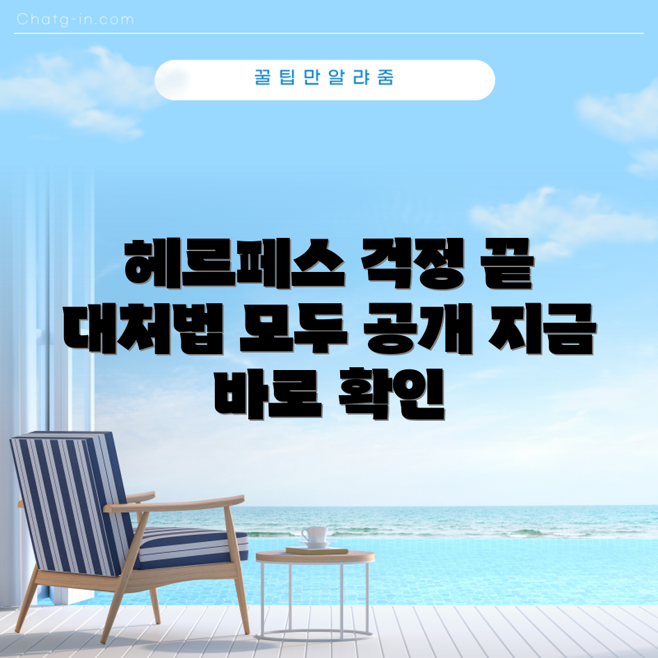 헤르페스 2형 대처법 종합 안내서