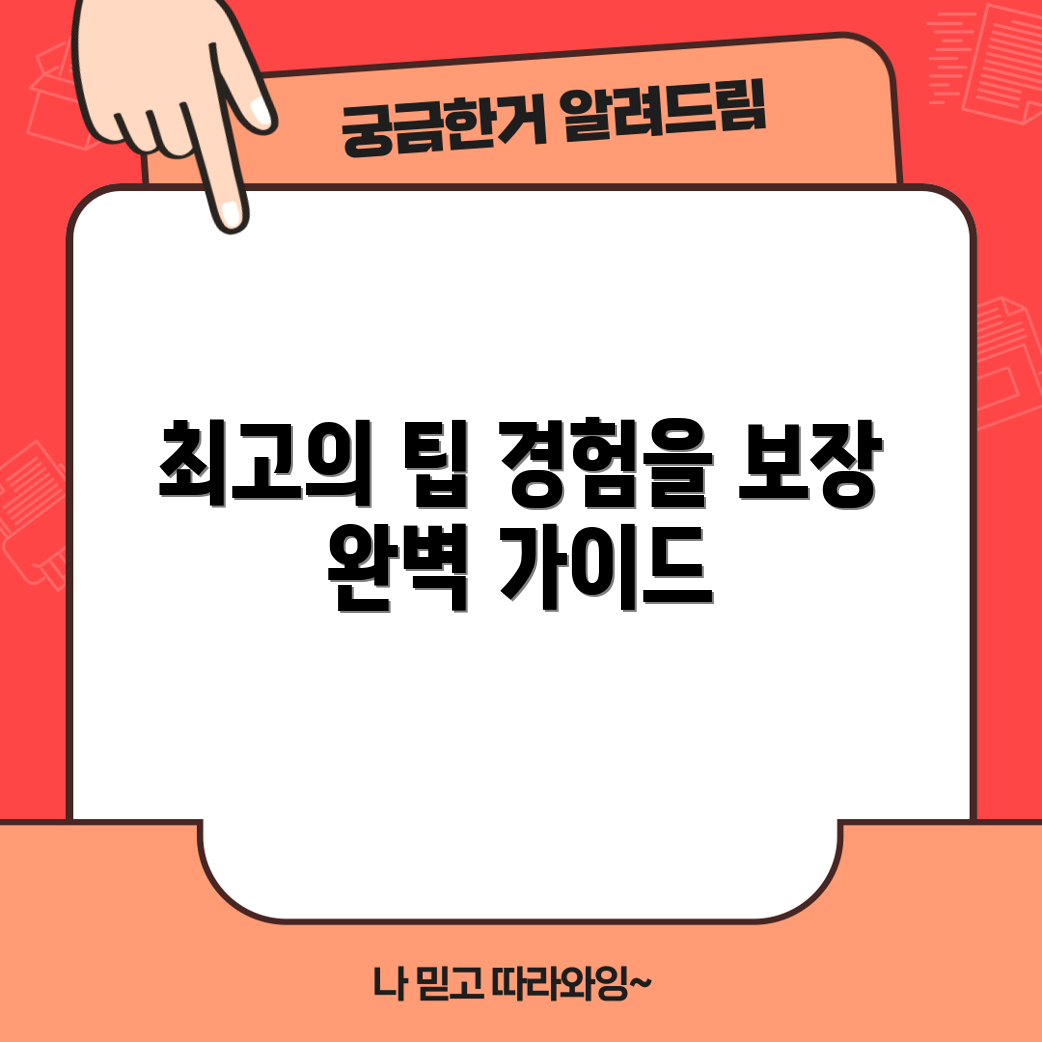놀라운 경험 보장: 완벽 가이드