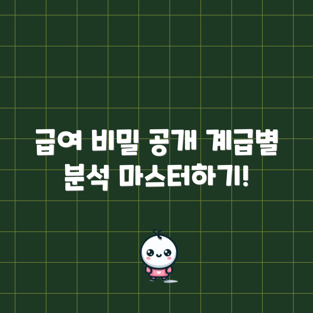 경찰공무원 급여 체계 마스터하기: 계급별 완벽 분석