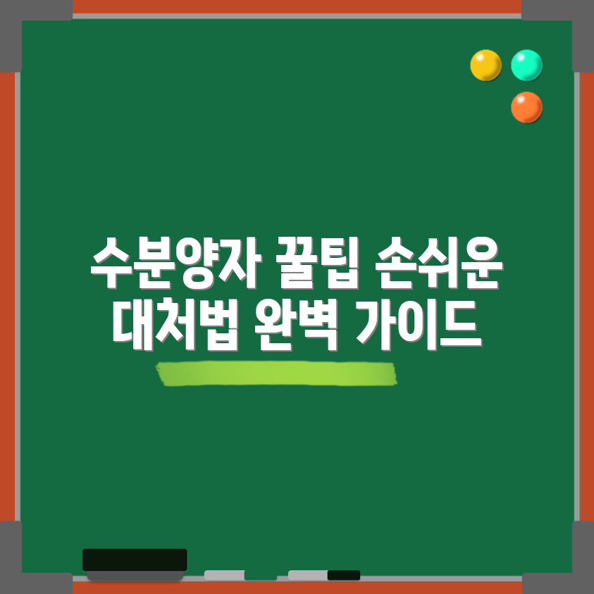 수분양자 철회 통지서 대처법: 완벽 가이드