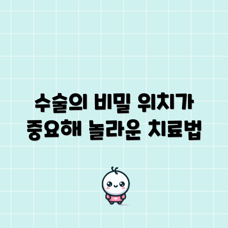 여성 맹장 수술, 위치가 치료에 미치는 놀라운 영향!